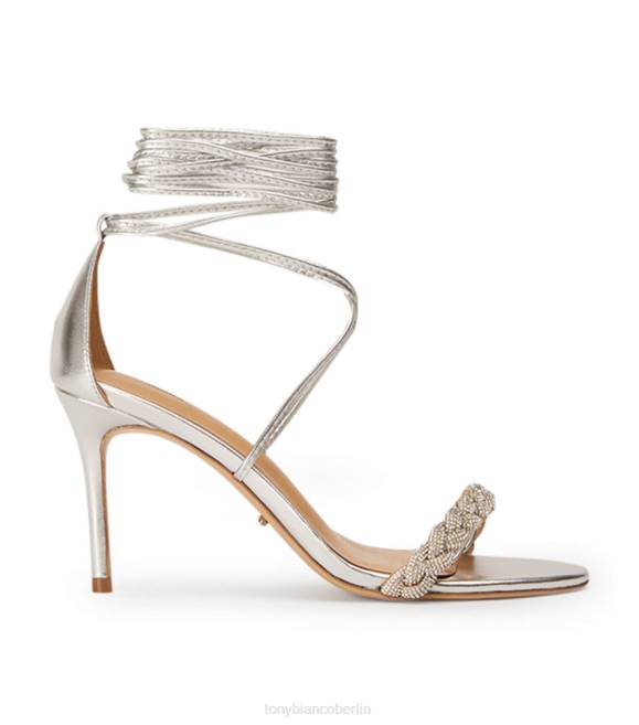 niedrige Absätze| de Tony Bianco Frauen Henley-Heels Silbernappa metallic 4624275